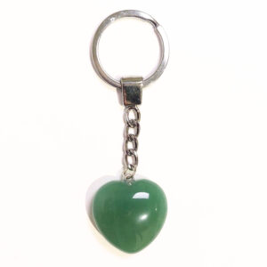 Aventurin szív kulcstartó