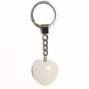 Hegyikristály szív kulcstartó