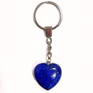Lápisz lazuli szív kulcstartó