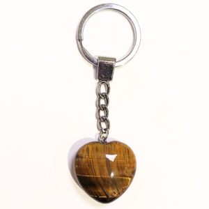 Tigrisszem szív kulcstartó