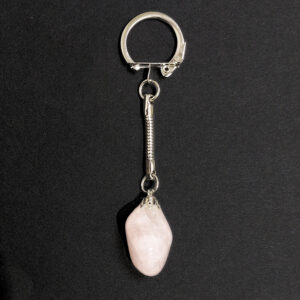 Rózsakvarc kulcstartó 01
