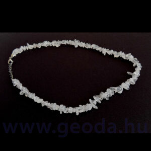 Hegyikristály fűzött nyaklánc