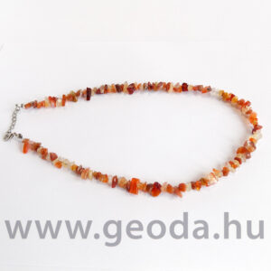 Karneol fűzött nyaklánc