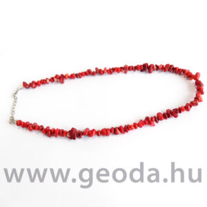 Korall fűzött nyaklánc