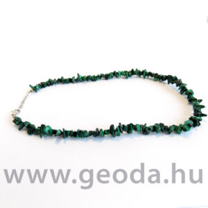 Malachit fűzött nyaklánc