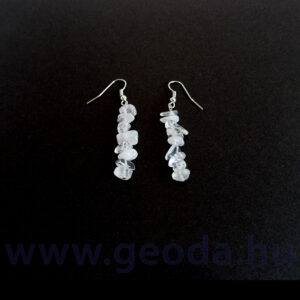 Hegyikristály fűzött fülbevaló