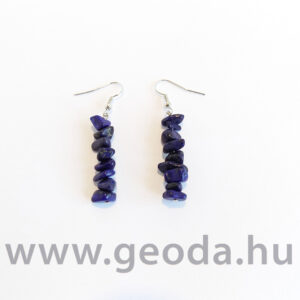 Lápisz lazuli fűzött fülbevaló