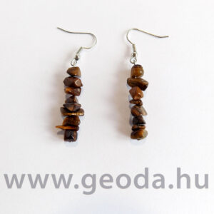 Tigrisszem fűzött fülbevaló