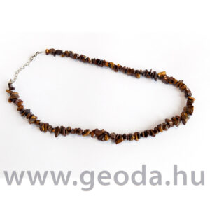 Tigrisszem fűzött nyaklánc